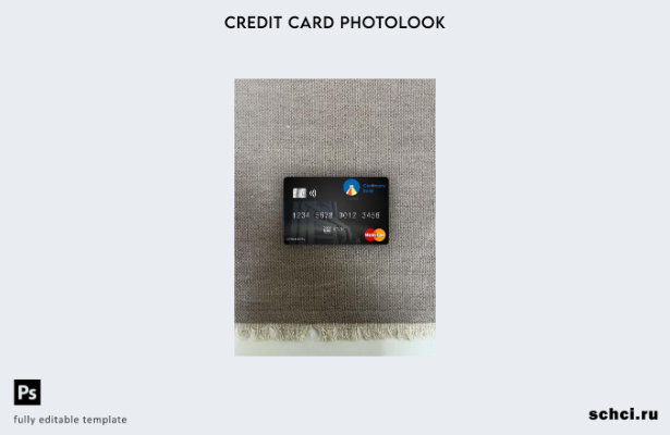 цифровая загрузка Uganda Centenary Bank шаблон Mastercard Photolook спереди